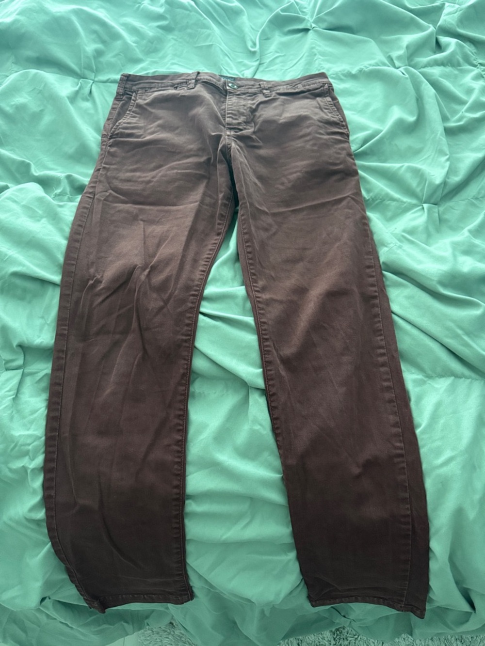 3 for $15 Men's Maroon Casual Straight-Leg Pants